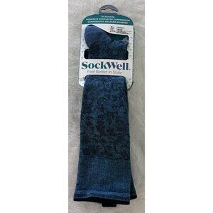 Sockwell Womens Moderate Graduated Compression Socks Damask M-L Bamboo